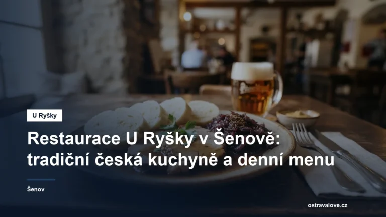 Talíř tradičního českého jídla na stole