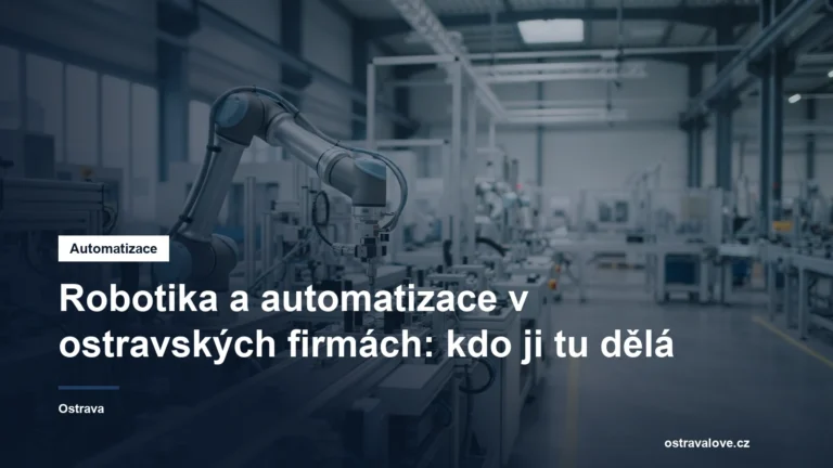 Robotické rameno u automatizované výrobní linky