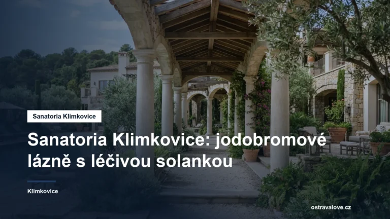 Lázeňský areál s kolonádou a zelení