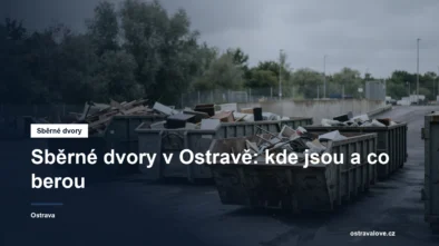 Velkoobjemové kontejnery na sběrném dvoře