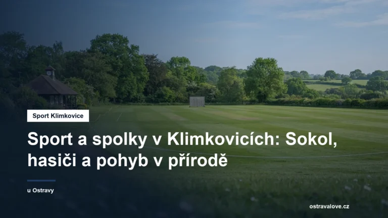 Sportovní zázemí a zeleň ve městě