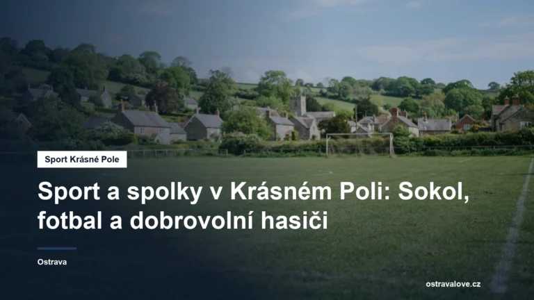 Travnaté fotbalové hřiště v obci
