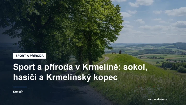Lipová alej na Krmelínský kopec s výhledem do okolí