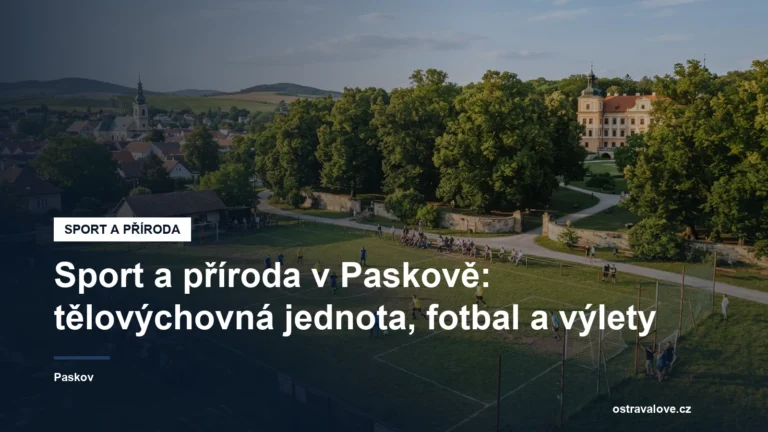 Fotbalové hřiště a park v Paskově