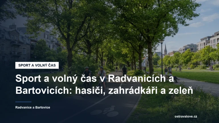 Cyklostezka v zeleni obvodu Radvanice a Bartovice