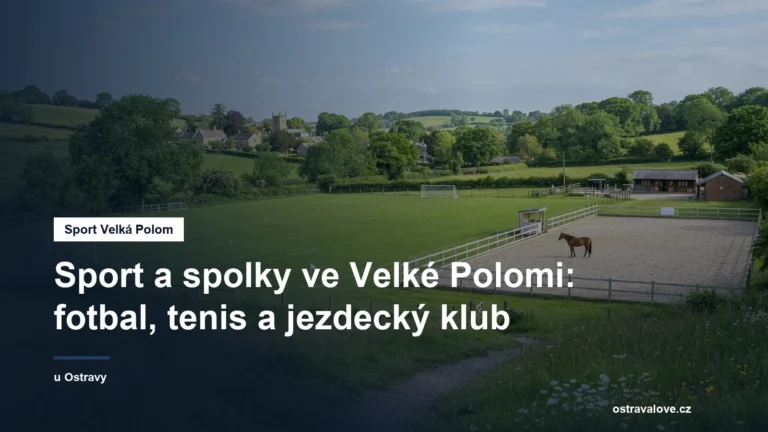 Sportovní areál s hřištěm a jezdeckým kolbištěm