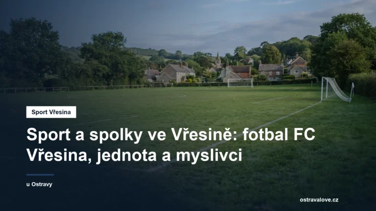 Travnaté fotbalové hřiště v obci