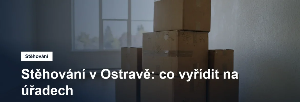 Stěhovací krabice v prázdném bytě