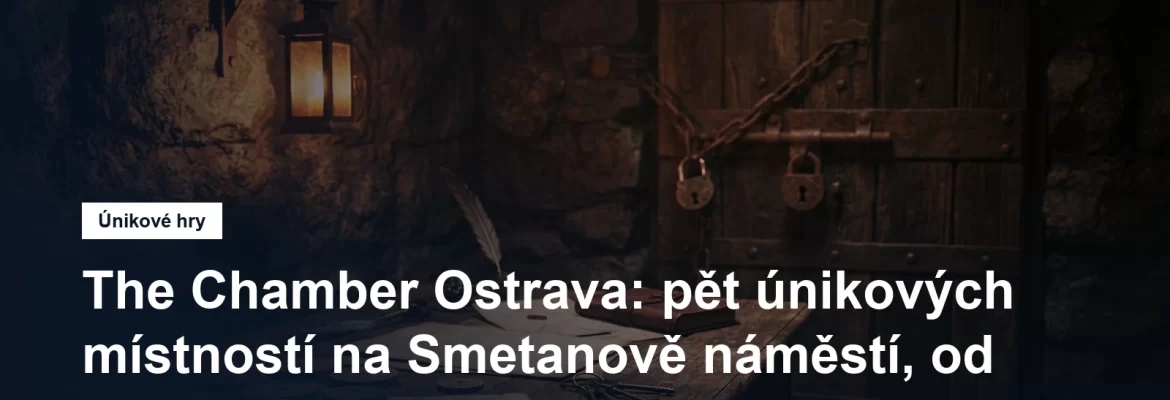 Úniková hra na Smetanově náměstí v Ostravě, místnost se šiframi a zámky