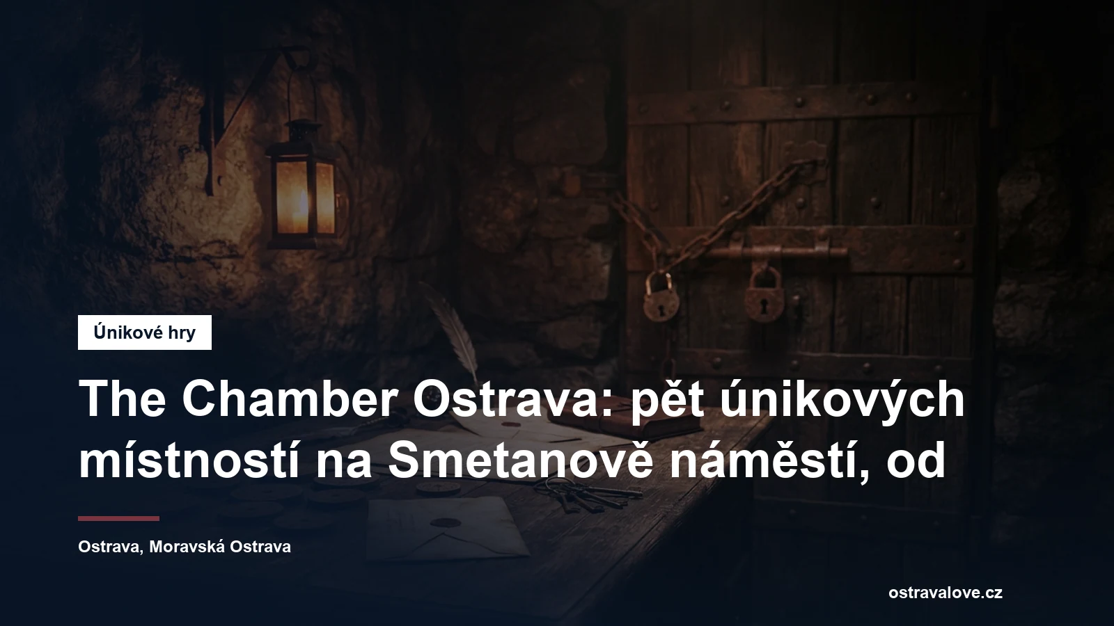 Úniková hra na Smetanově náměstí v Ostravě, místnost se šiframi a zámky