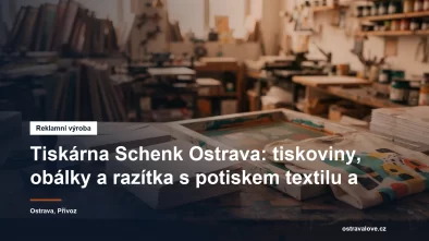 Tisk tiskovin, razítek a potisk reklamních předmětů v Ostravě