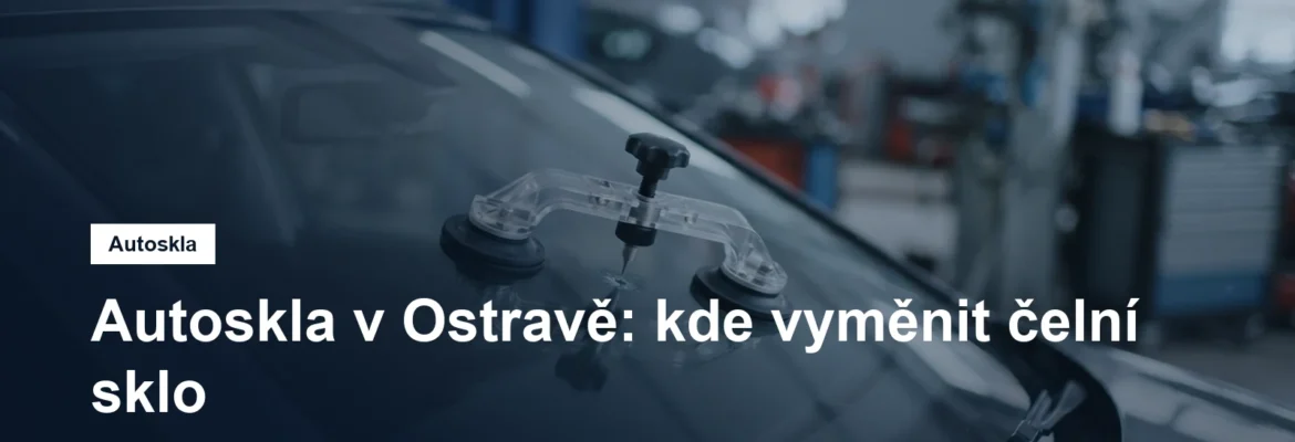 Čelní sklo vozu s opravným přísavným nástrojem