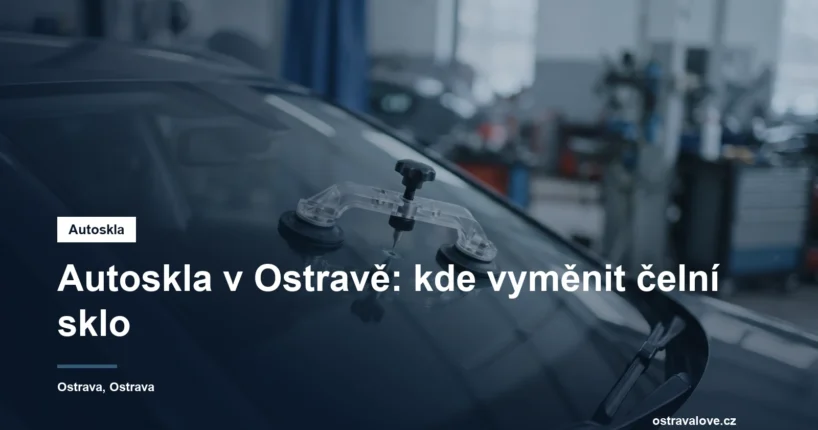 Čelní sklo vozu s opravným přísavným nástrojem