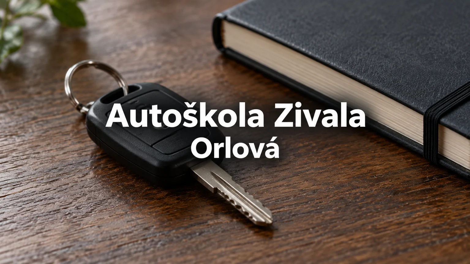 Klíč od auta a zápisník – Autoškola Zivala, Orlová