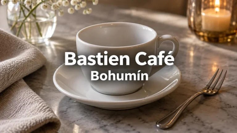 Prázdný šálek a dezertní vidlička – Bastien Café, Bohumín