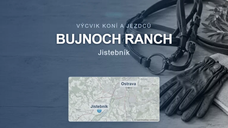 Bujnoch Ranch, Jistebník – obecný tematický motiv a orientační mapa obce u Ostravy