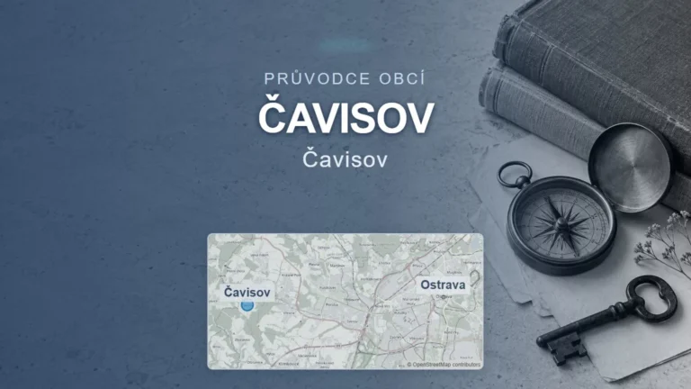 Čavisov, Čavisov – obecný tematický motiv a orientační mapa obce u Ostravy