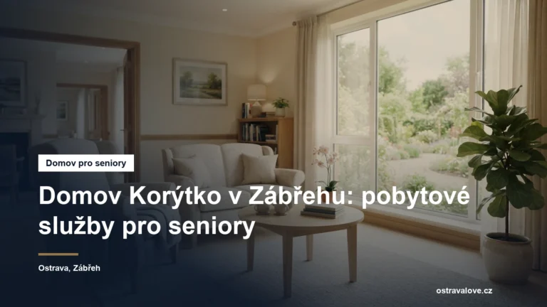 Prosvětlená společenská místnost pobytového zařízení s křesly a oknem do zahrady