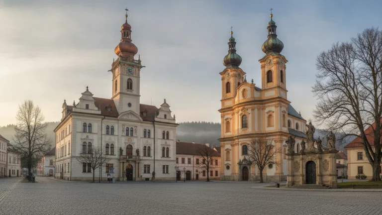 Stará radnice a kostel