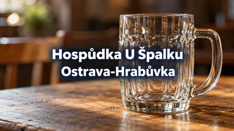 Prázdný pivní půllitr – Hospůdka U Špalku, Ostrava-Hrabůvka