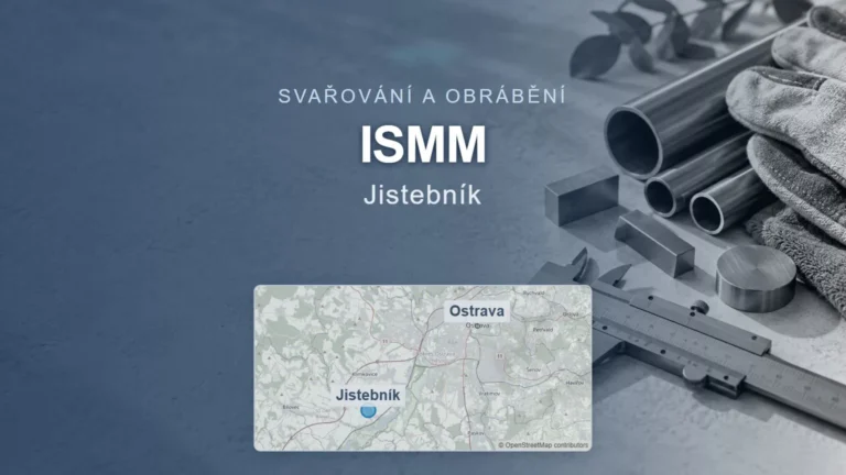 ISMM, Jistebník – obecný tematický motiv a orientační mapa obce u Ostravy