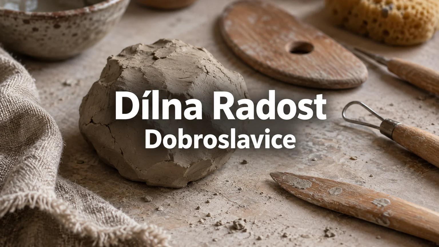 Hlína a keramické nástroje – Dílna Radost, Dobroslavice