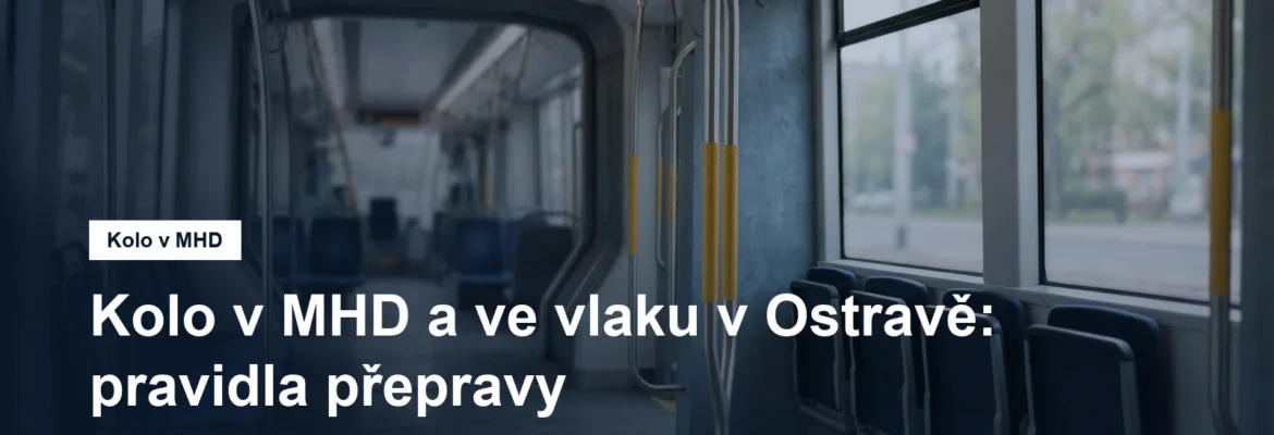 Prostor v tramvaji vyhrazený pro kolo s madly