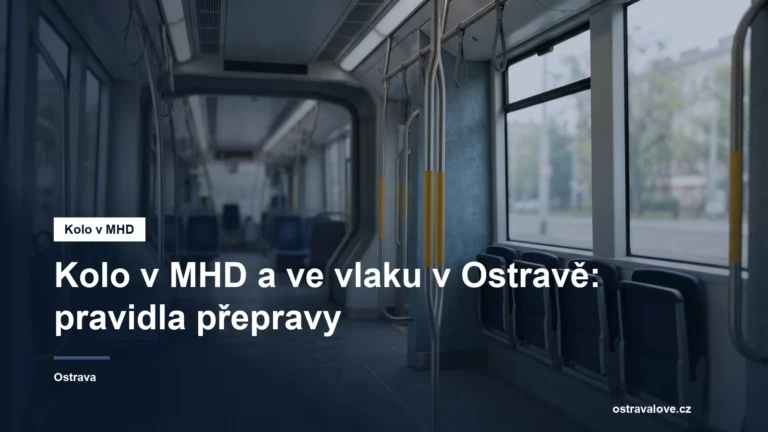 Prostor v tramvaji vyhrazený pro kolo s madly