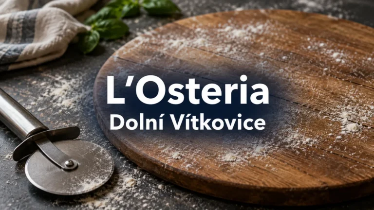 Kráječ pizzy a prázdné prkénko – L’Osteria, Dolní Vítkovice