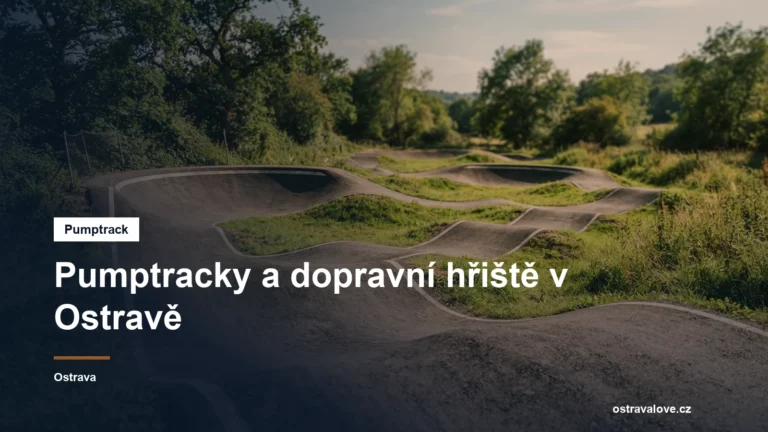 Asfaltový okruh pumptracku s vlnami a klopenou zatáčkou