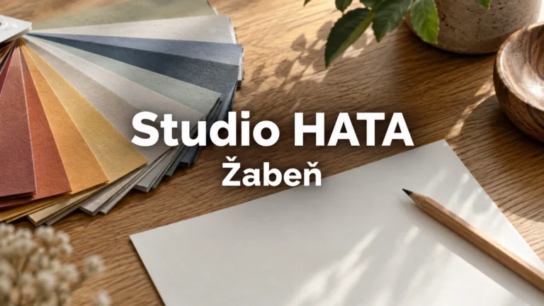 Barevné vzorky papíru a tužka – Studio HATA, Žabeň
