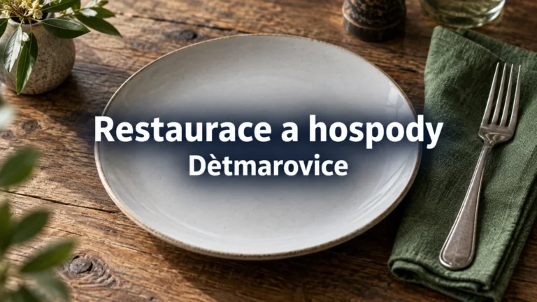 Prázdný talíř a zelený ubrousek – Restaurace a hospody, Dětmarovice