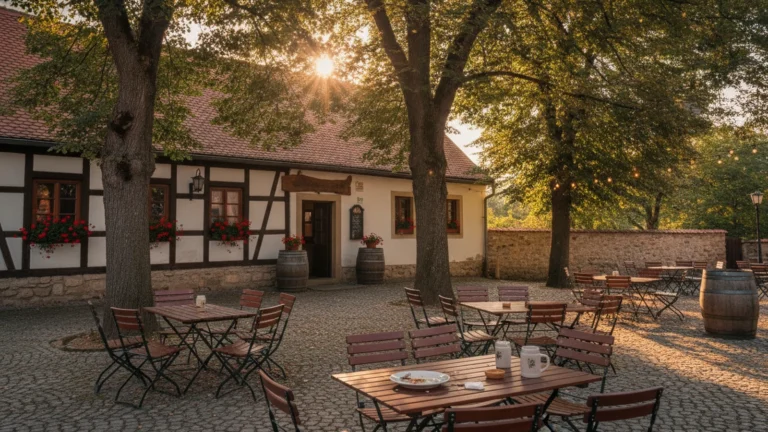 Venkovská hospoda s předzahrádkou
