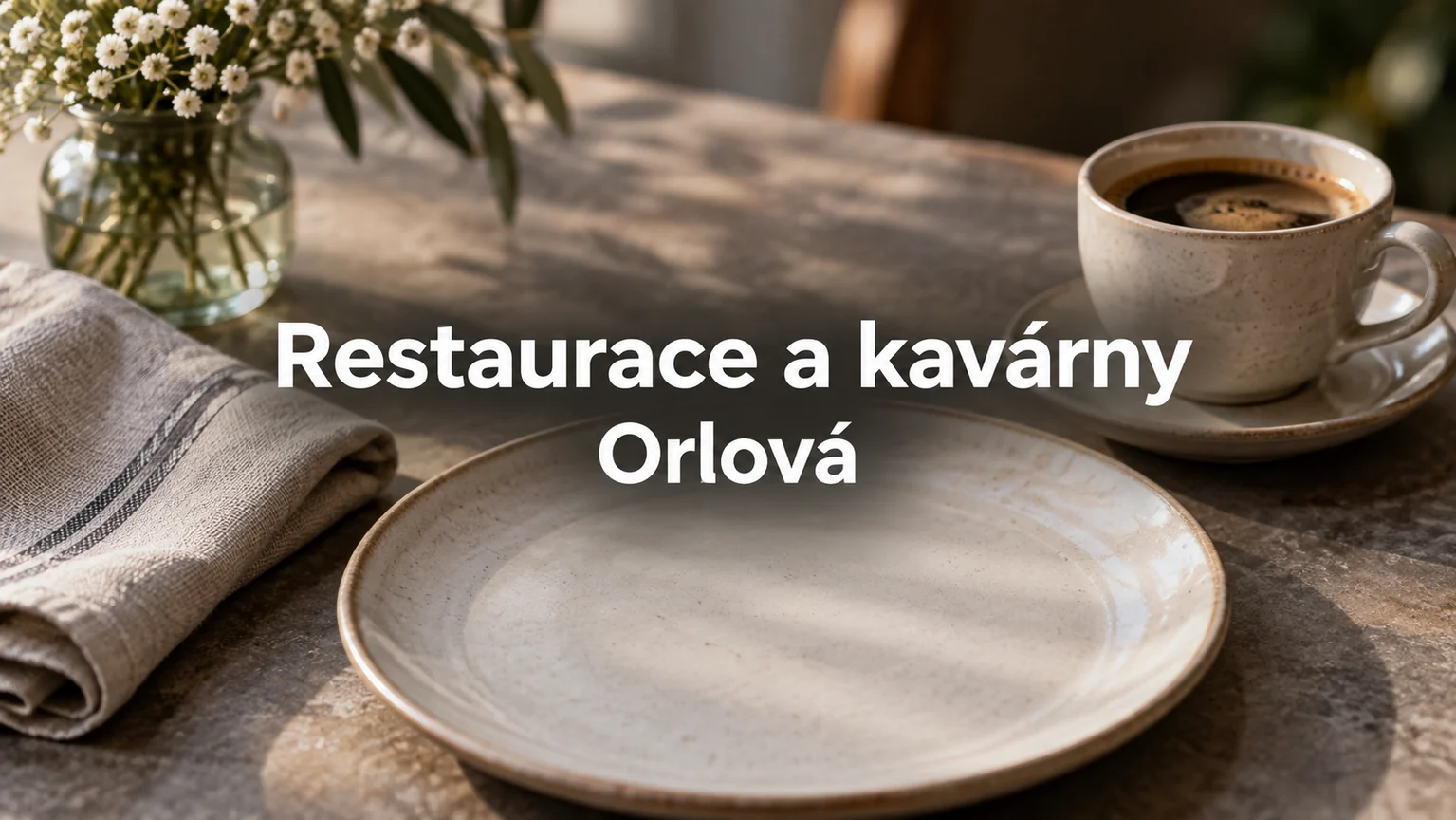 Prázdný talíř a šálek – Restaurace a kavárny, Orlová