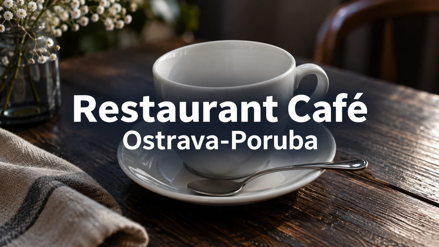 Prázdný šálek s podšálkem – Restaurant Café, Ostrava-Poruba