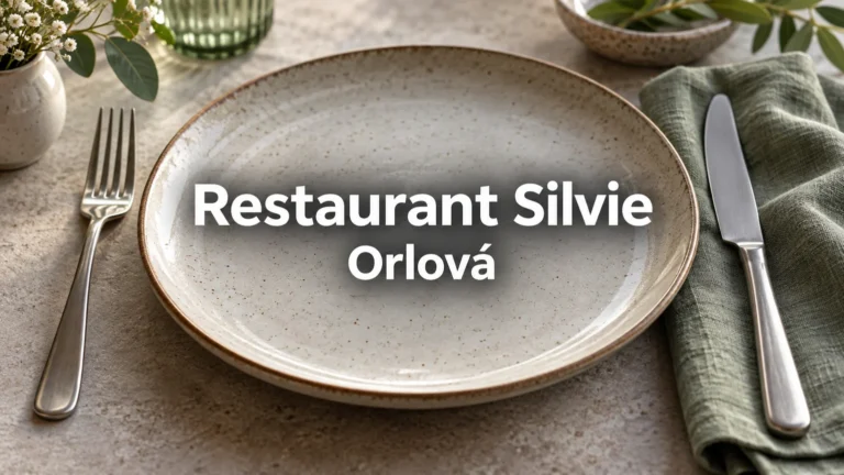 Prázdný talíř a příbor – Restaurant Silvie, Orlová