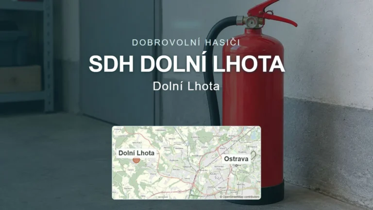SDH Dolní Lhota, Dolní Lhota – obecný tematický motiv oboru a orientační mapa obce u Ostravy