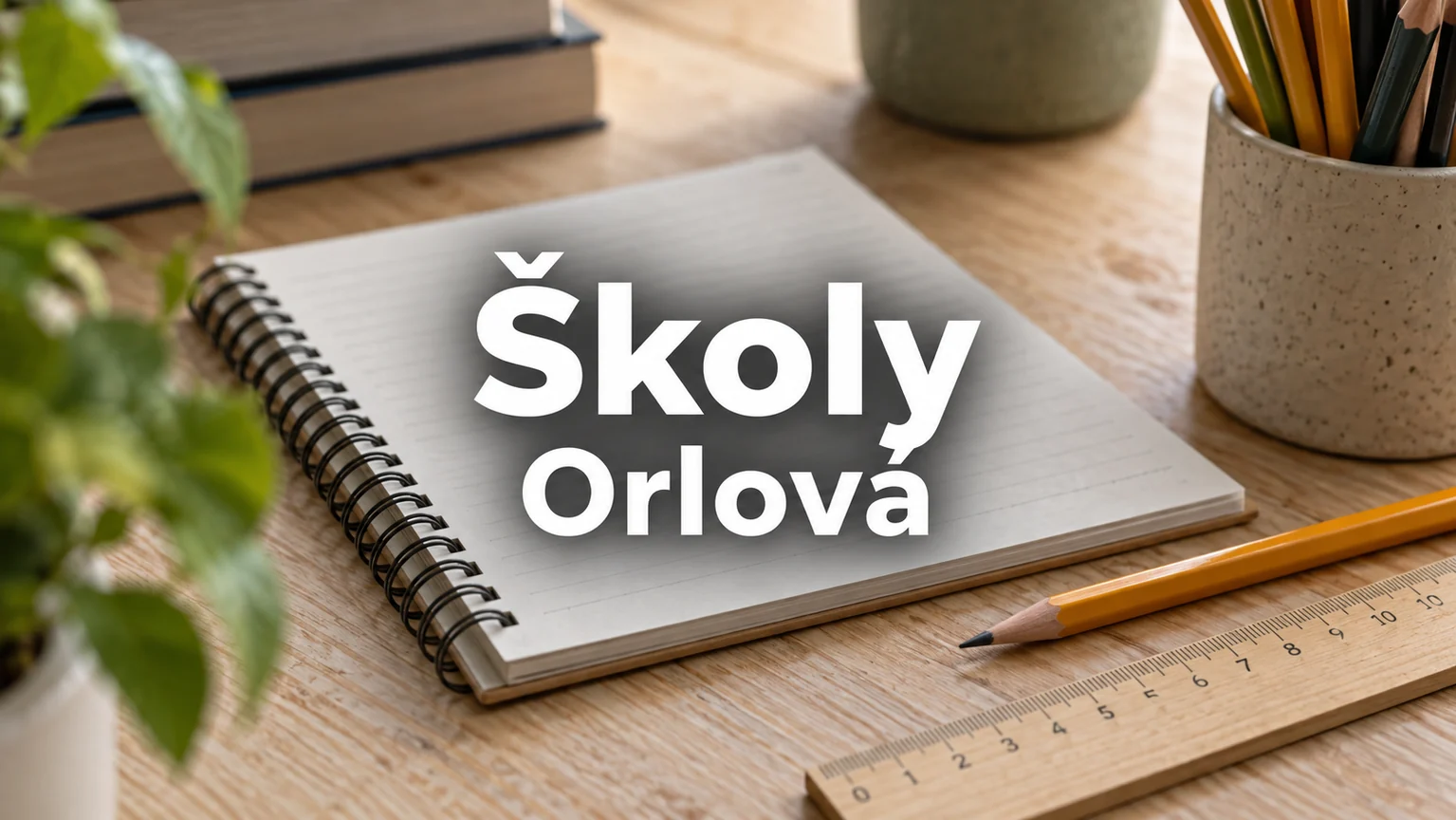 Sešit, tužky a pravítko – Školy, Orlová