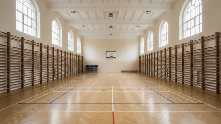 Sportovní hala s parketami