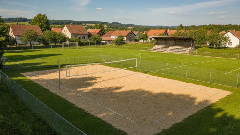 Volejbalový kurt ve sportovním areálu