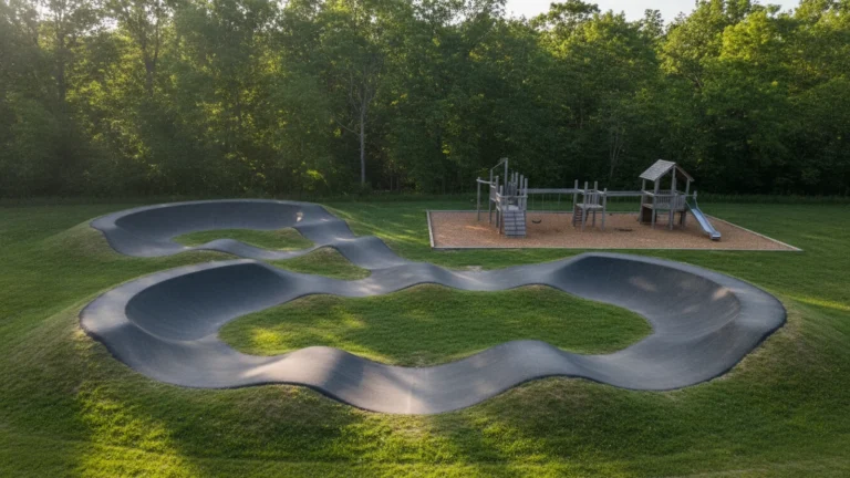 Pumptrack a dětské hřiště