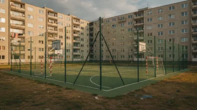 Víceúčelové hřiště ve městě
