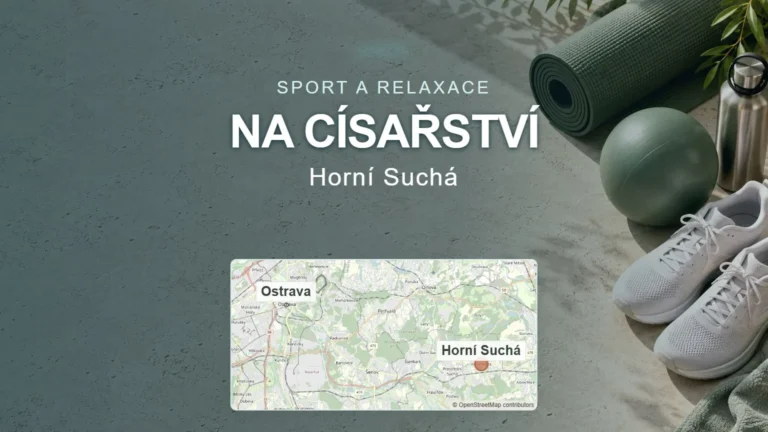 Na Císařství, Horní Suchá – sport a relaxace, tematický náhled s orientační mapou obce u Ostravy