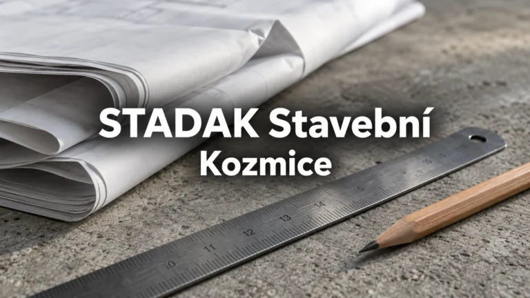 Stavební plány, pravítko a tužka – STADAK Stavební, Kozmice