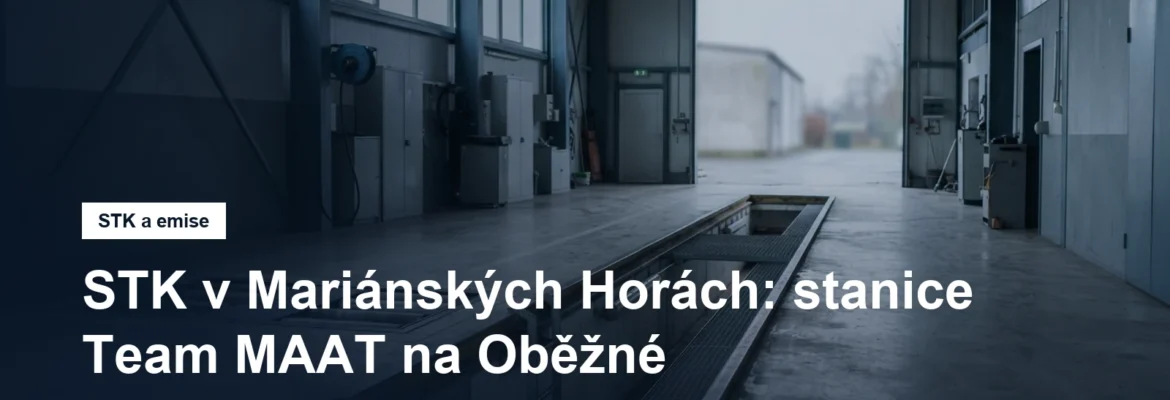 Prázdná kontrolní hala stanice technické kontroly s montážní jámou