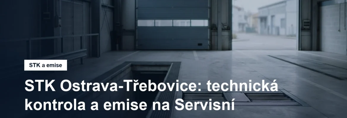 Prázdná kontrolní hala stanice technické kontroly s montážní jámou