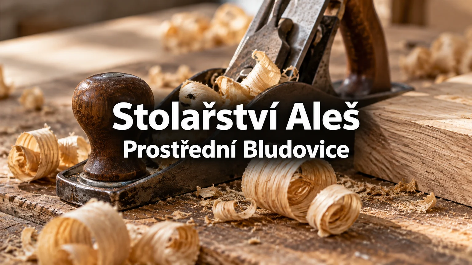 Hoblík a dřevěné hobliny – Stolařství Aleš, Prostřední Bludovice