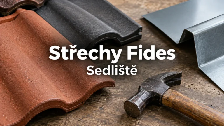 Střešní krytina, plech a kladivo – Střechy Fides, Sedliště