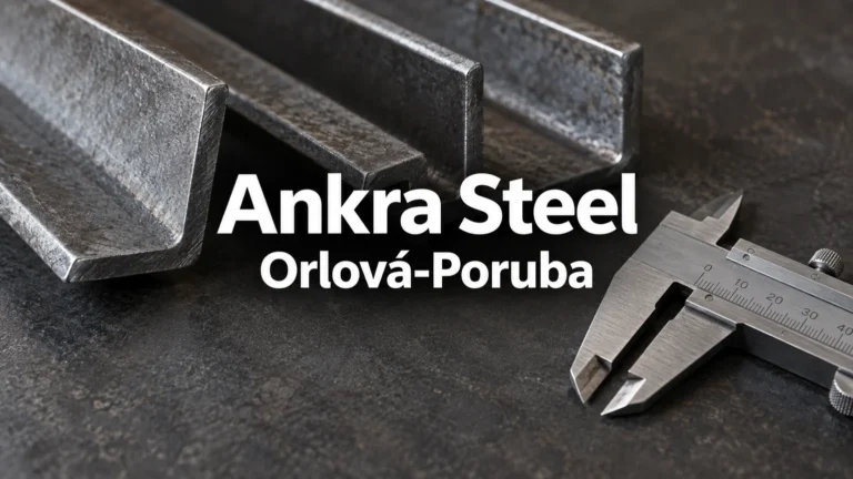 Ocelové profily a posuvné měřítko – Ankra Steel, Orlová-Poruba