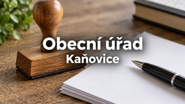 Razítko, papír a pero – Obecní úřad, Kaňovice